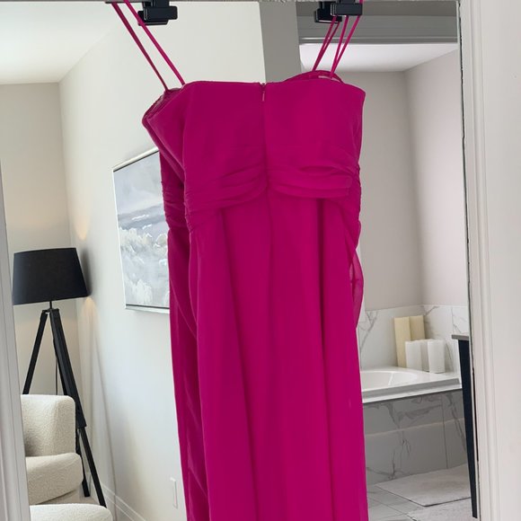 Bright Pink BADGLEY MISCHKA Ballgown Dress - Picture 12 of 15